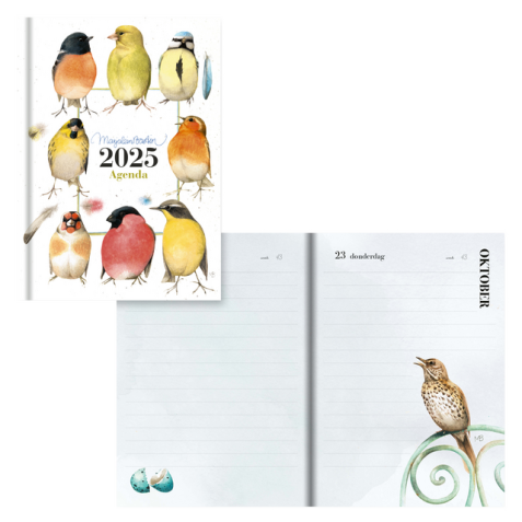 Agenda 2025 Hallmark Marjolein Bastin 111x153mm 1 jour//1 page oiseaux