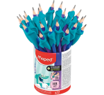 Crayon graphite Maped Jungle Fever embout gomme avec prise Kidy Learn pot 22 pièces