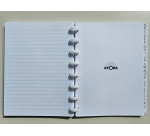 Carnet d'adresses Atoma A5 ligné 54 feuilles 90g PP assorti