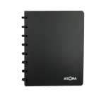 Carnet d'adresses Atoma A5 ligné 54 feuilles 90g PP assorti