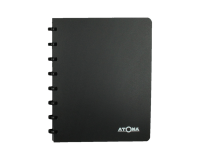 Adresboek Atoma A5 lijn 54vel 90gr PP assorti