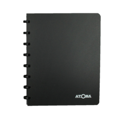 Carnet d'adresses Atoma A5 ligné 54 feuilles 90g PP assorti