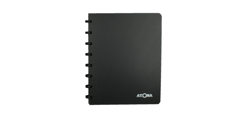Carnet d'adresses Atoma A5 ligné 54 feuilles 90g PP assorti