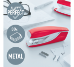 Agrafeuse Leitz NeXXt WOW métal 30 feuilles rouge