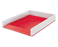 Corbeille à courrier Leitz WOW A4 blanc/rouge