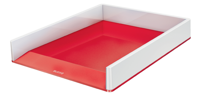 Corbeille à courrier Leitz WOW A4 blanc/rouge