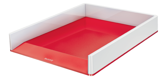 Corbeille à courrier Leitz WOW A4 blanc/rouge