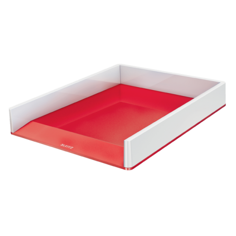 Brievenbak Leitz WOW A4 wit/rood