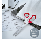 Ciseaux Leitz WOW 205mm titanium rouge