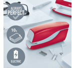 Agrafeuse électrique Leitz NeXXt WOW sans contact 10 feuilles rouge