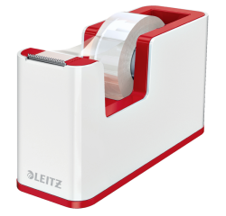 Plakbandhouder Leitz WOW wit/rood