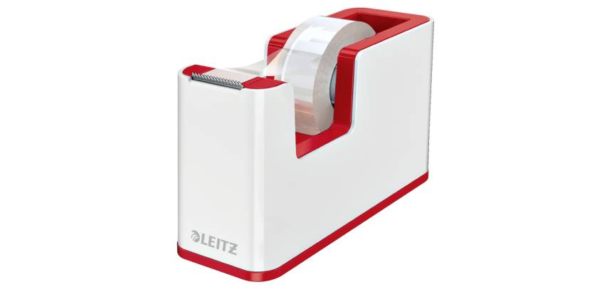 Plakbandhouder Leitz WOW wit/rood