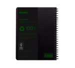 Cahier Rhodia Greenbook A5 ligné 6 trous 180 pages 90 g noir