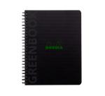 Cahier Rhodia Greenbook A5 ligné 6 trous 180 pages 90 g noir