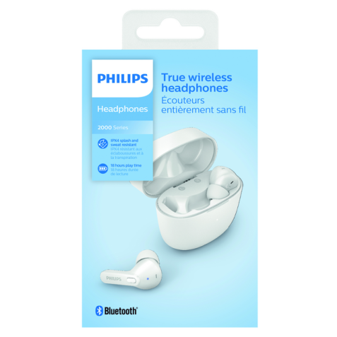 Philips TAT2206WT - True Wireless-Kopfhörer mit Mikrofon