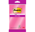 Bloc-mémos 3M Post-it 4645 Super Sticky 101x152mm ligné rose