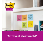 Bloc-mémos 3M Post-it 4645 Super Sticky 101x152mm ligné rose