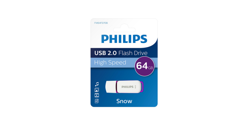 USB stick 2.0 Philips Snow USB-A 64GB paars