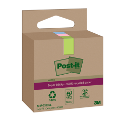 Bloc-mémos 3M post-it 622 RSS3COL 47,6x47,6mm assorti 3 pièces