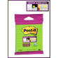 Memoblok 3M Post-it XL-LL Super Sticky 101mmx101mm groen met lijn 70 vel