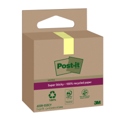 Bloc-mémos Post-it 622 RSS3CY 47,6x47,6mm jaune 3 pièces