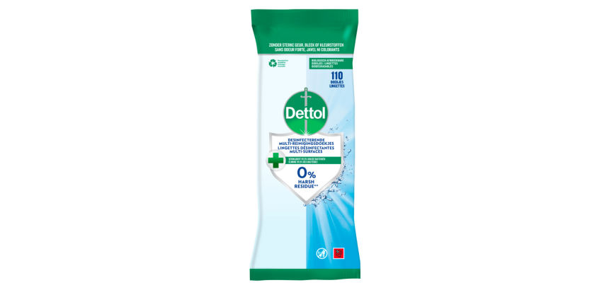 Dettol Antibacterial Disinfectant Wipes Cleanser 110 Pieces