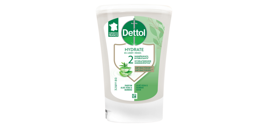 Dettol Hydrating Aloe Vera Antibacterial Hand Soap 250ml No-Touch Refill