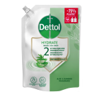 Savon mains Dettol Hydrating Aloe Vera antibactérien 500ml recharge No-Touch
