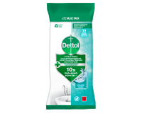 Lingette multi-surfaces Dettol antibactérien Fraîcheur océane 72 pièces