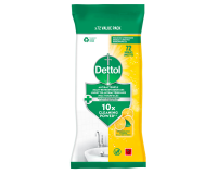 Lingettes multi-surface Dettol antibactérien Citrus 72 pièces