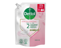 Savon mains Dettol Sensitive antibactérien 500ml recharge