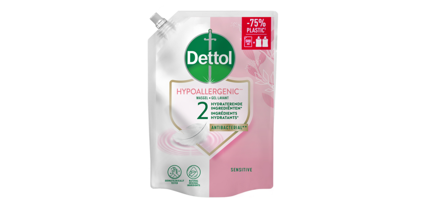 Savon mains Dettol Sensitive antibactérien 500ml recharge