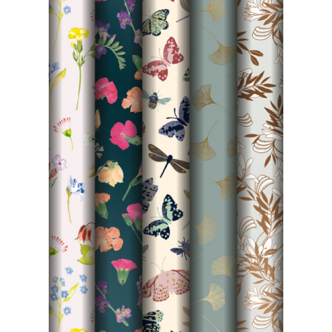 Papier d'emballage Steweo Classic Bouquet 200x70cm assorti