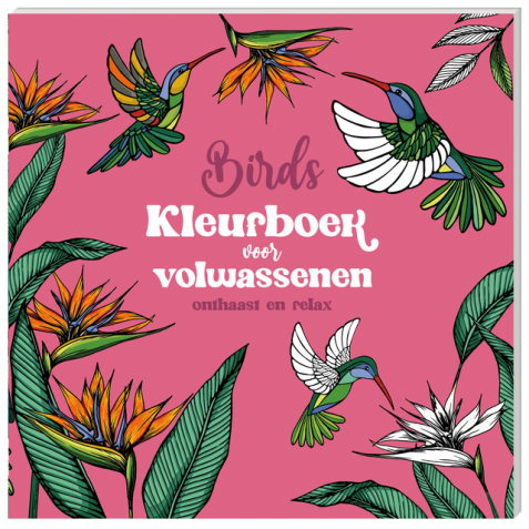 Kleurboek voor volwassenen Interstat Birds