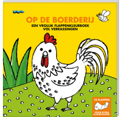 Album de coloriage à rabats interstat 'Op de boerderij'