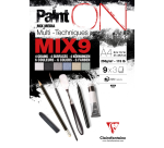 Papier Multi Media Clairefontaine A4 Paint On 27 feuilles 250g assorti