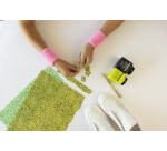 Papier créa Décopatch 30x40cm set 4 feuilles thème Matières