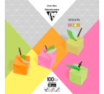 Origami Clairefontaine Neon 20x20cm set 100 sheets 80g assorted
