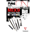 Papier Multi Media Clairefontaine A5 Paint On 27 feuilles 250g assorti