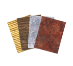 Papier créa Décopatch 30x40cm set 4 feuilles thème Matières