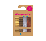 Papier créa Décopatch 30x40cm set 4 feuilles thème Matières
