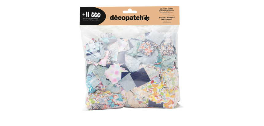 Créa paper Décopatch 3x3cm set 11,000 assorted pieces