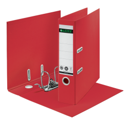 Classeur à levier Leitz 180° Recycle A4 80mm carton rouge