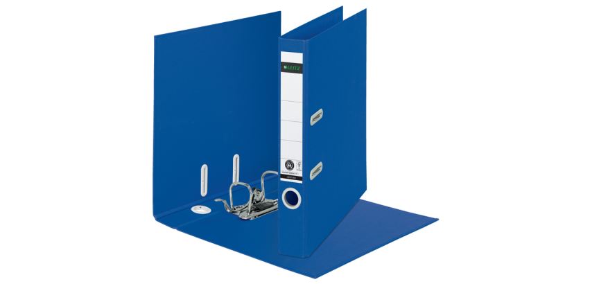 Leitz 180° Recycle Lever Arch File A4 55mm Blue Cardboard