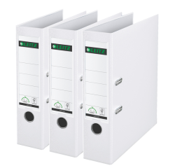 Classeur à levier Leitz 180° 1010 A4 80mm blanc 3 pièces