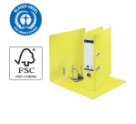 Leitz 180° Recycle Lever Arch File A4 80mm Yellow Cardboard