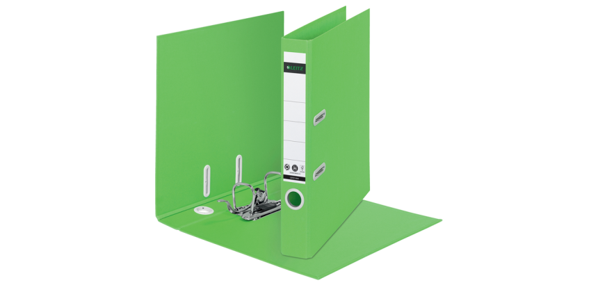 Ordner Leitz 180° Recycle 55 mm karton A4 groen