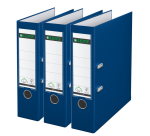 Leitz 180° Lever Arch File 1010 A4 80mm Blue 3 Pieces