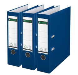 Classeur à levier Leitz 180° 1010 A4 80mm bleu 3 pièces