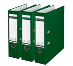 Leitz 180° Lever Arch File 1010 A4 80mm Green 3 Pieces